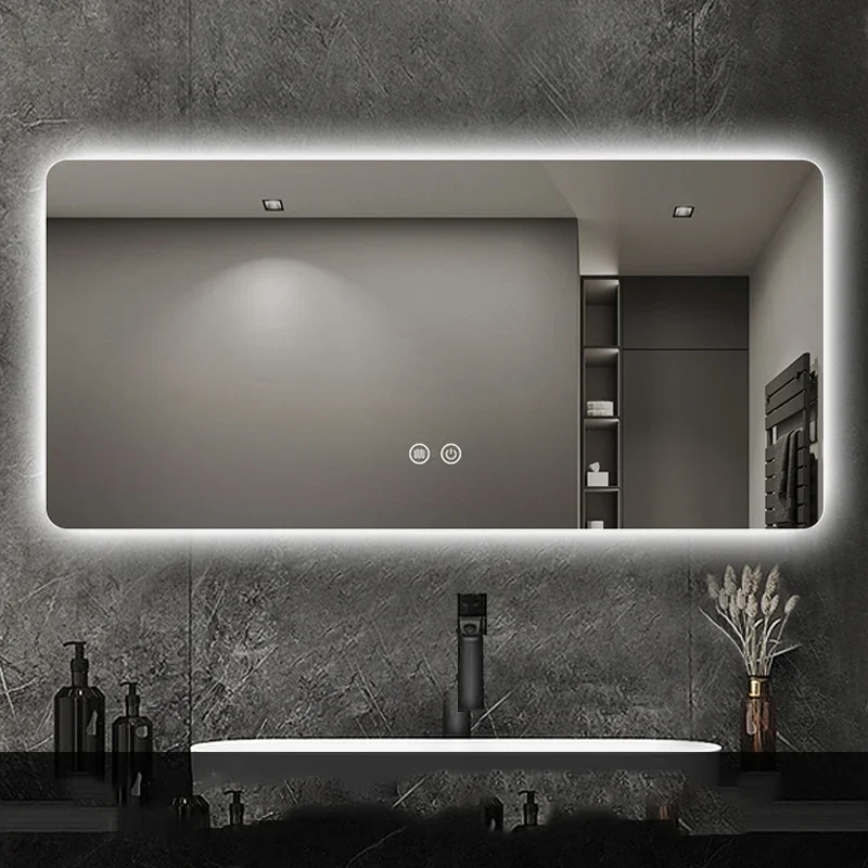 Smart Home Mirror Toilet Backlight Bluetooth Bathroom Mirror Cleaning Illuminated Espelho Maquilhagem Com Led Bathroom Fixtures