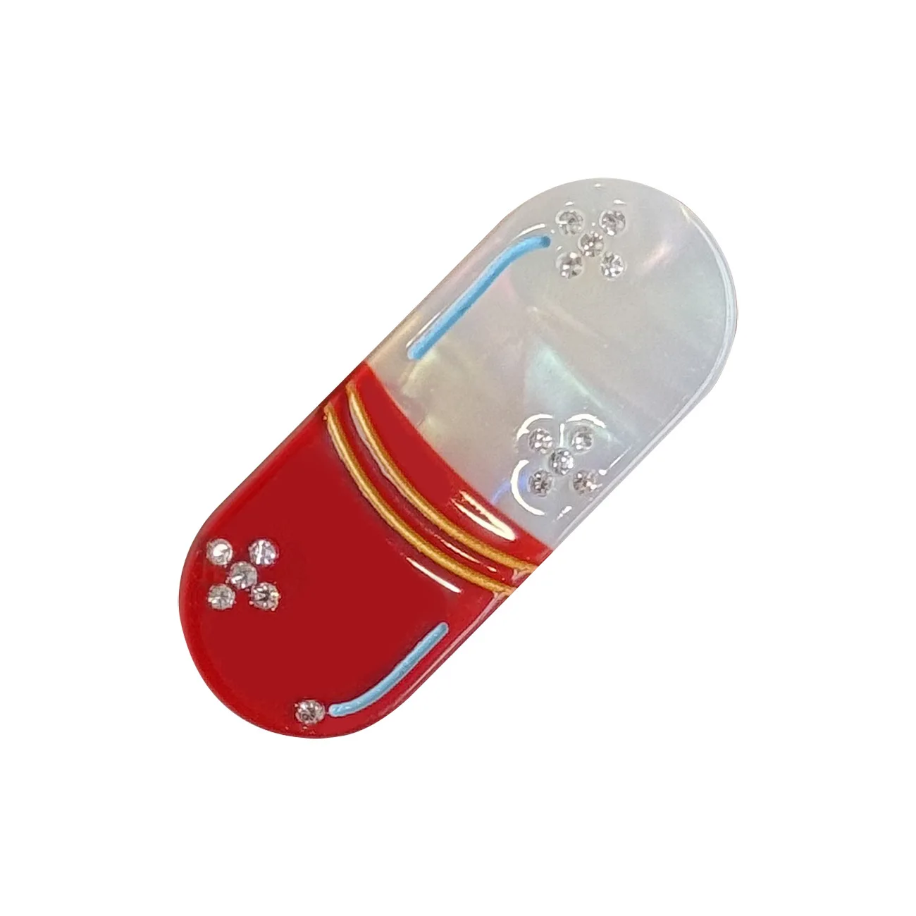 

Red Cartoon Acetate Hair Clip 1PC Apple Dog Pill Shape Duckbill Clip Kawaii Novelty Hair Accessories for Teens Girls