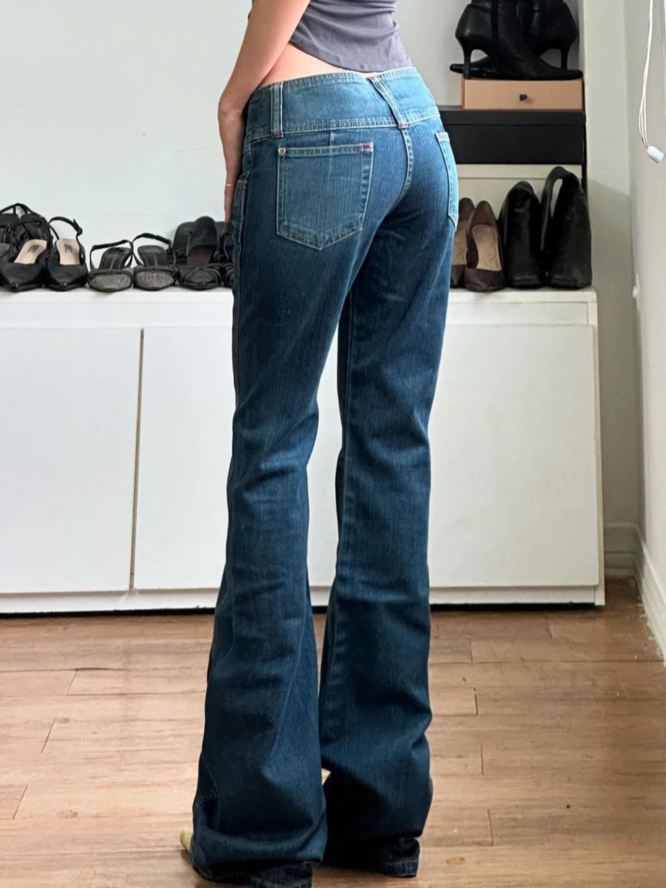 Weekeep Vintage Button-up Denim Pants Street Style Low Rise Baggy Straight Jeans for Women y2k Aesthetic Loose Denim Trouser 90s