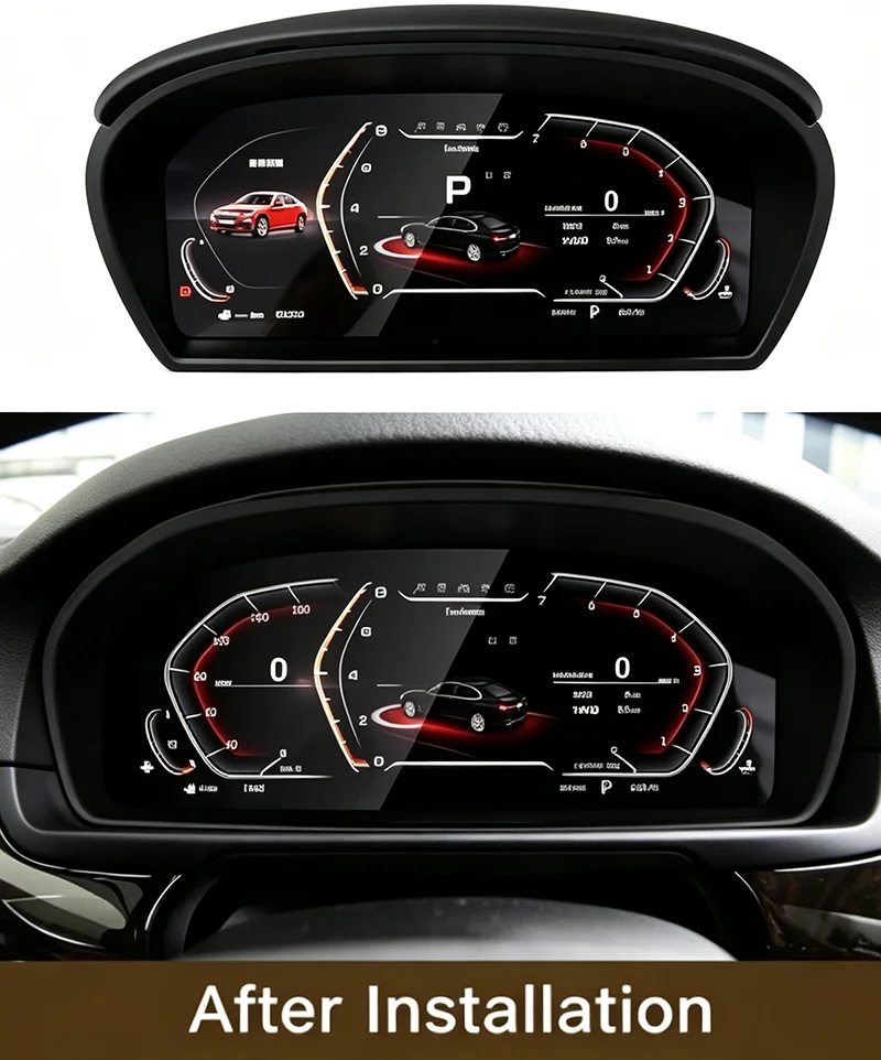 Popular 12.3'' Digital Cluster Dashboard Panel For BMW Z4 E89 2009-2016 LCD Instrument Cluster Speedometer Android Auto