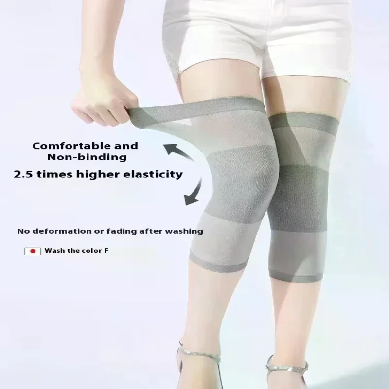 Ginocchiere estive in maglia sottile Ginocchiera ultrasottile traspirante Supporto per camera climatizzata Protezione invisibile per il ginocchio