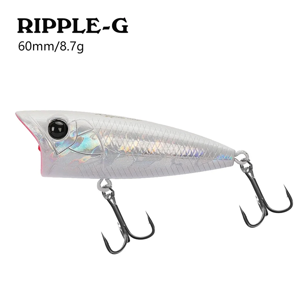 Tsurinoya 60f Popper Oppervlakte Vissen Lokken Rimpel 60Mm 8.7G Breken Water Chatterbait Baars Snoek Topwater Riviervissen Hard Aas