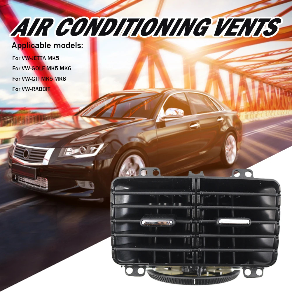 Achter Luchtuitlaat Vent Montage ABS Achter Airconditioning Outlet Vent Vervangende Onderdelen voor VW JETTA MK5 GOLF MK5 MK6 KONIJN