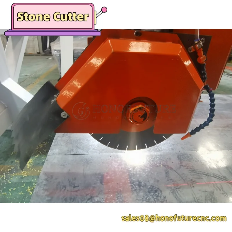 آلة قطع الحجر على الجسر CNC 3220 مصممة خصيصًا لقطع الحجر والرخام والجرانيت الهندسي مقاس 3200*2000 مم كبيرة