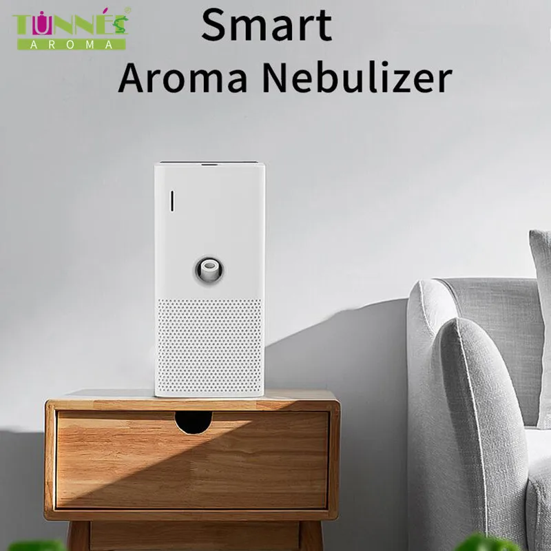 

AROMA TUNNEL Coverage 200m³ Aroma Diffuser For Home Portable Battery Scent Machine Button Control Fresh Room Fragrance Diffuser