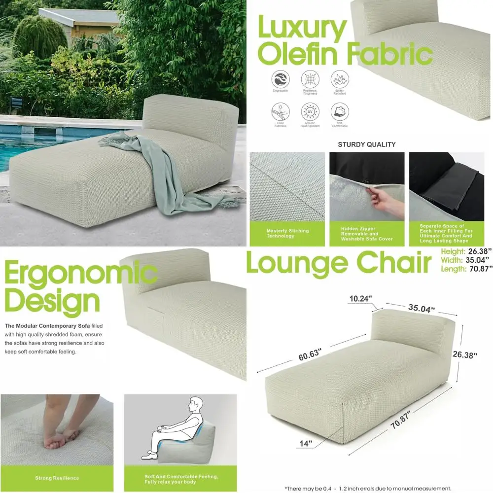 Outdoor Chaise Lounge Chairs for Patio, Garden, and Pool - Reclining Sofas for Sunbathing and Relaxation