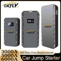 GKFLY 12V Car Jump Starter 3000A / 5000A / 6000A Portable Charger Car Booster Auto Starting Device Emergency Car Battery Starter