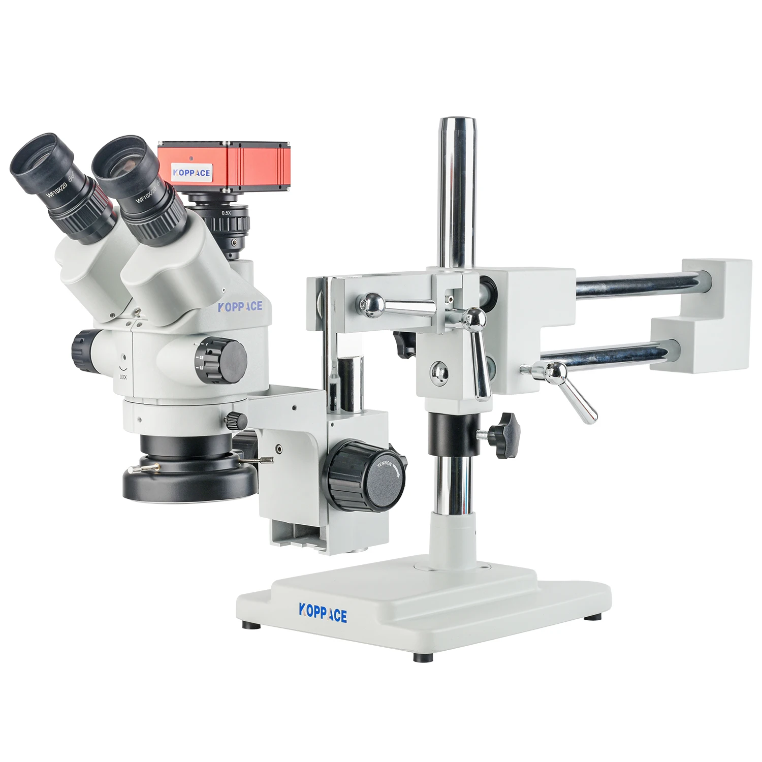 

KOPPACE 3.5X-180X Trinocular Electron Measuring Microscope 2K HD Imaging Support For Taking Pictures and Videos