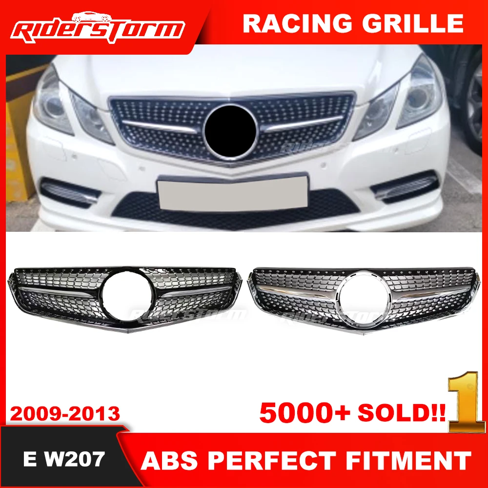 

W207 Diamond grill suitable for mercede E Class Coupe W207 E coupe c207 grille 2010-2013 E200 E260 E300 front bumper grille