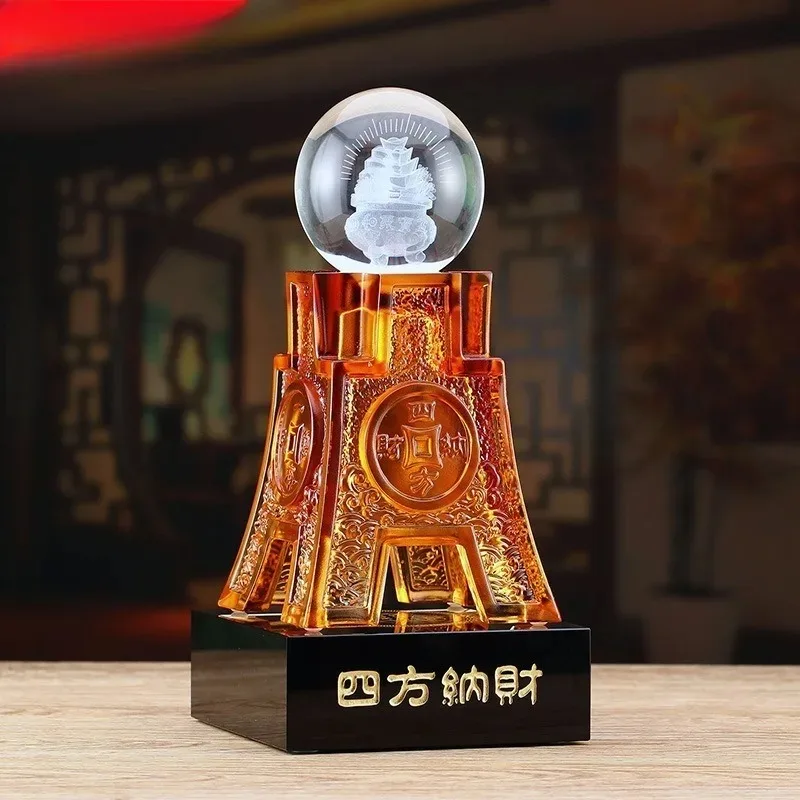Fangding Baoding Ornament Glazed Crafts Lucky Jubao Hotel Ornament