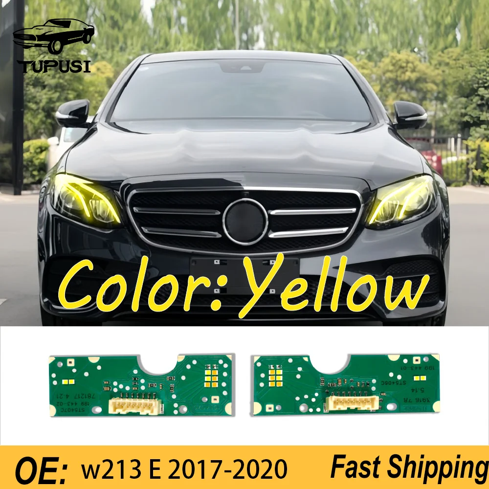 

Белый Желтый Красный Синий Дневные Ходовые огни Источник света Поворотник Светодиодный Чип-платы Модуль для Mercedes Bens W213 E Class