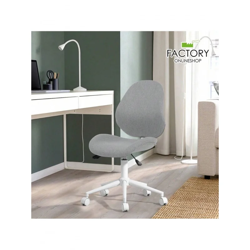 オフィスチェアローリング人間工学に基づいたミッドバック調節可能なコンピュータタスクデスク回転シート