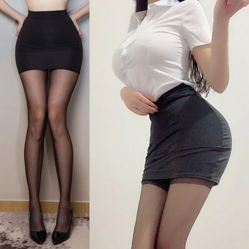 High Waist Sexy Casual Black White Bodycon Pencil Mini Skirts Tight Night Club Party Package Wrap Hip Short Skirt Women Clothing