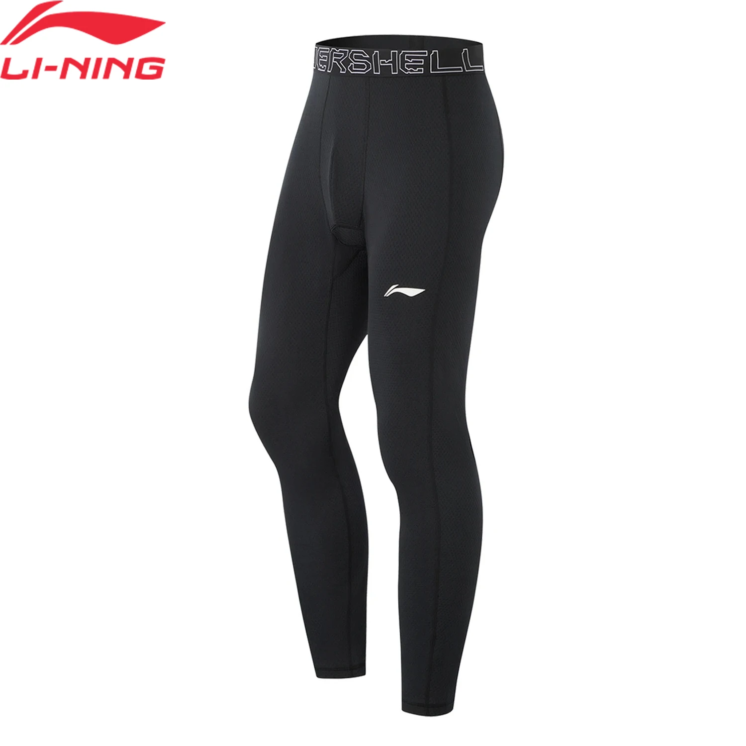 LiNing Men GYM Training Series Base Layer Tights AT DRY BASE Comfortable LiNing AT._STATIC Slim Fit Sports Pants AULU075