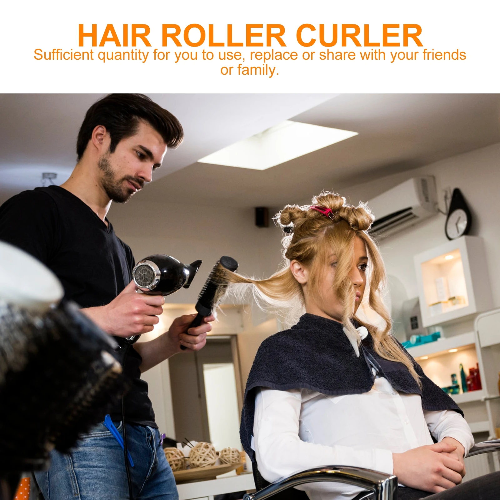 

20 шт., бигуди для волос «сделай сам», ролики для салона, домашней укладки, простые в использовании, не повреждают стильные волнистые волосы, валик для волос