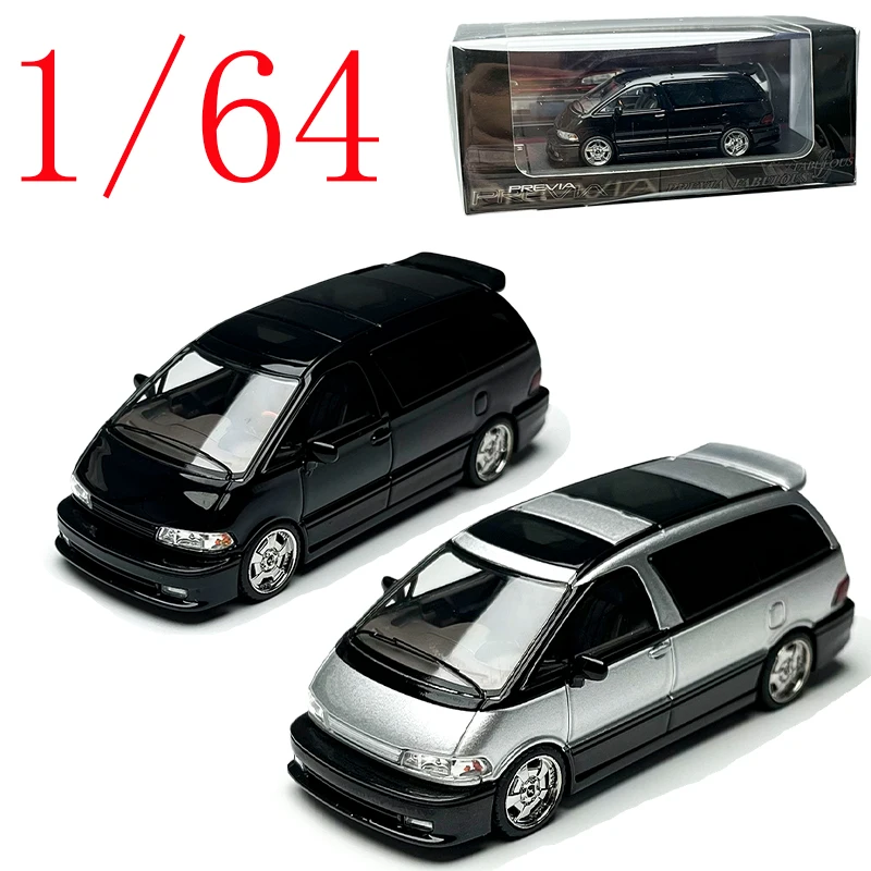 Mortal Diecast 1/64 Schaal PREVIA RV Auto Model Legering PREVIA Van Speelvoertuigen Model Statische Collectie Ornament