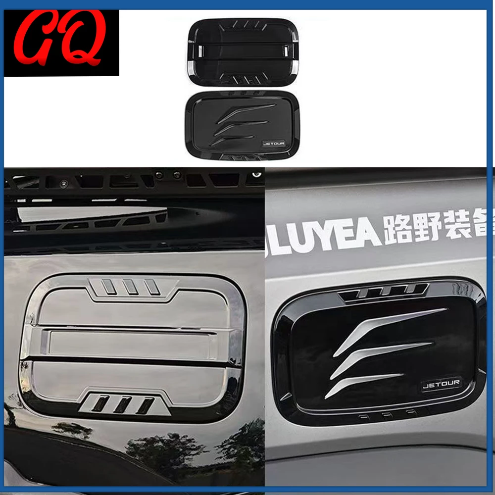 

For Chery Jetour Traveler T1 Fuel Tank Cap Modification Refueling Protection Cover Blackened Sticker Exterior Accessories