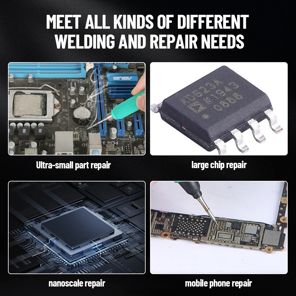 SUGON T3602 Soldering Station 115 210 Tips Double Station Welding Rework Station For Cell-Phone PCB SMD IC Repair Solder Tool