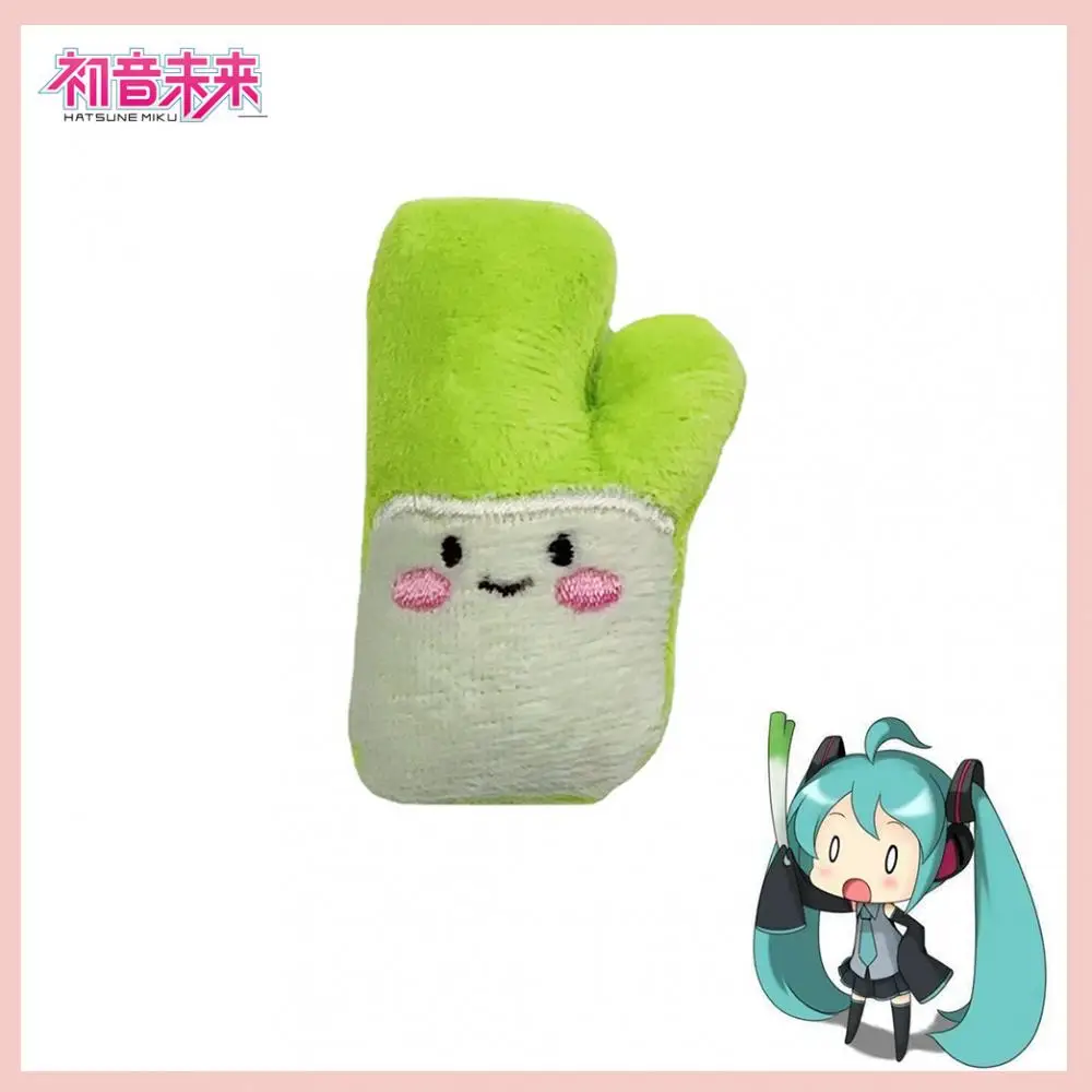 6.5CM 2024 nový anime hatsune miku scallion kawaii cifra plyš kreslený hraček přívěsek brož manuál DIY cosplais rekvizity dárky