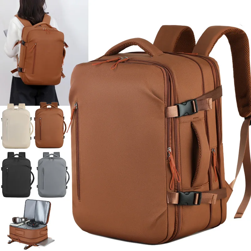 Backpack Large Capacity Carry on Luggage Expandable Work Commute Travel Bag Travel Laptop Wet Dry Separation Large Bag