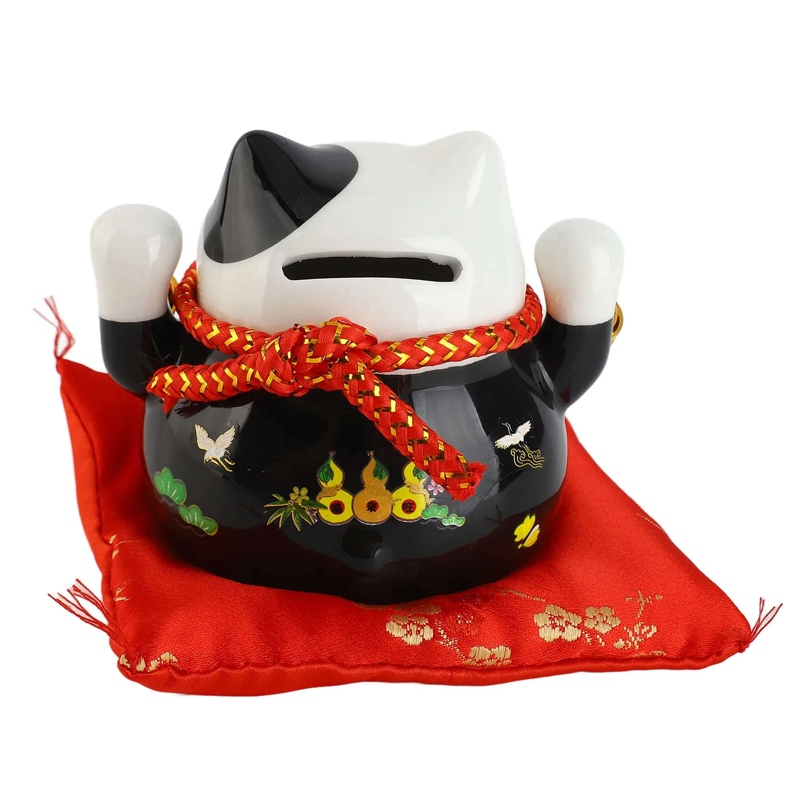 بنك العملات المعدنية Lucky Cat مقاس 4.5 بوصة رائع ولطيف جلب الحظ ورغبة جيدة من السيراميك على شكل قطة الحظ لتزيين المكتب #2