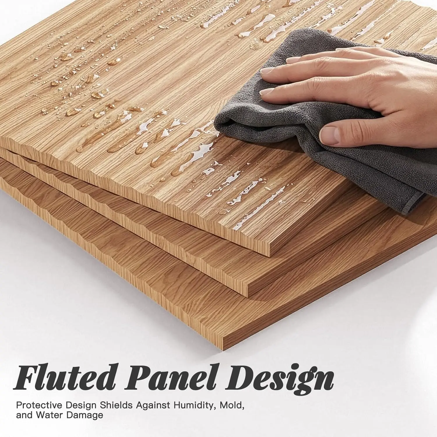 31" Fluted Vanity Cabinet 6