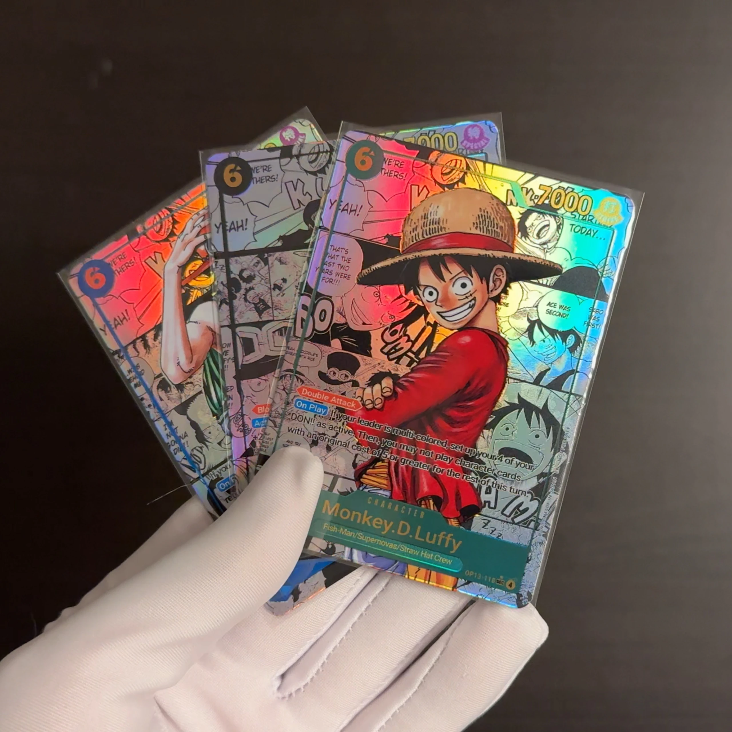 One Piece TCG 3 Brother Manga Ace Sabo Luffy Kid Card