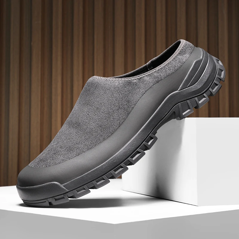 2026 Summer Men Half Shoes Casual Canvas Shoes Lightweight Comfortable Mules for Men Slippers Zapatos Zapatos Para Hombre Male