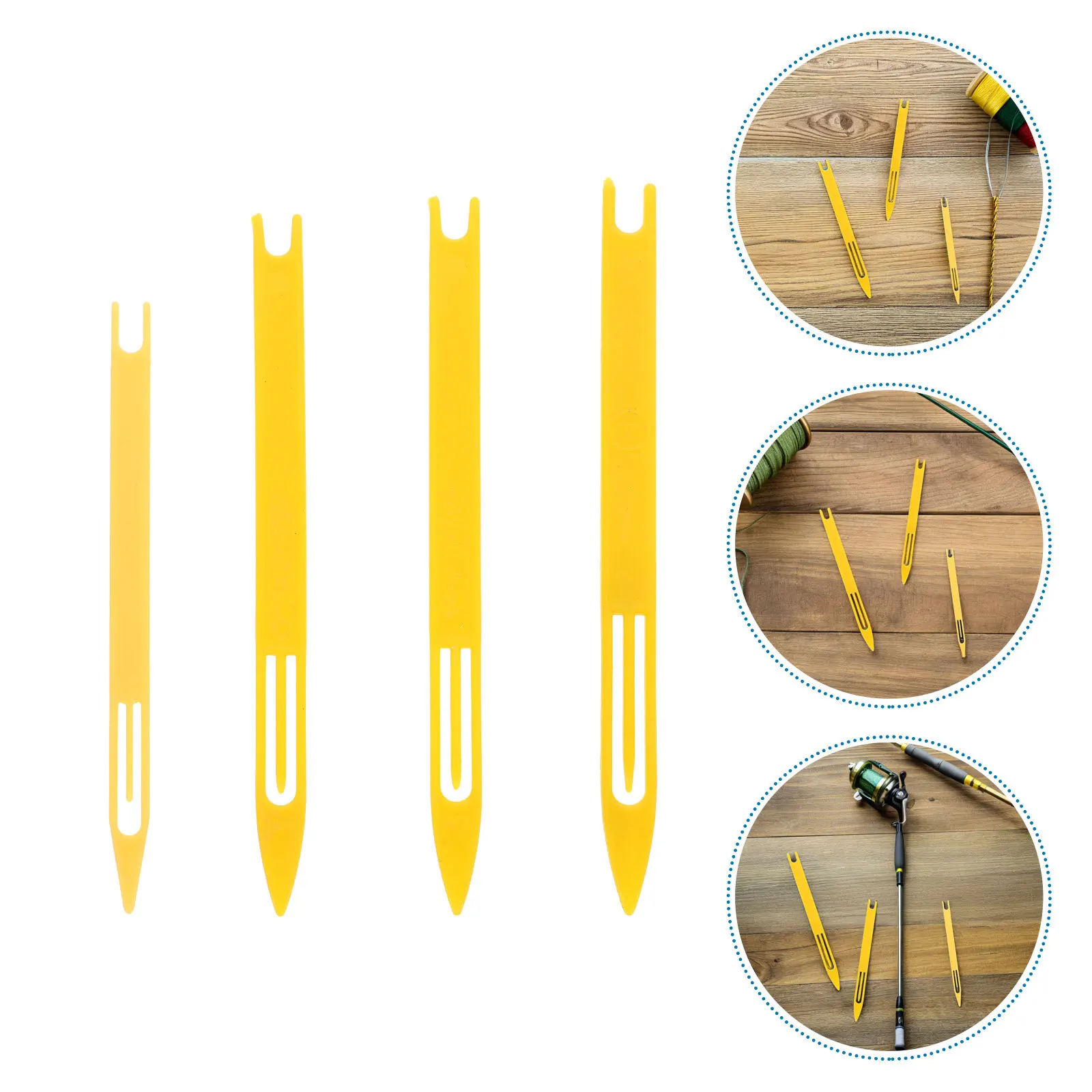 

24Pcs Fishing Net Mending Needle Shuttles Weather Resistant Tools for Seamless Net Maintenance and Repair Tasks