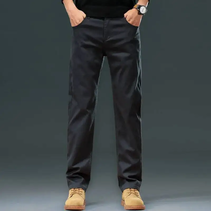 

Spring and Autumn Versatile Fashion Trendy Men's Loose, Simple, Slim, Comfortable, Small Straight Leg, Light Mature Casual Pants