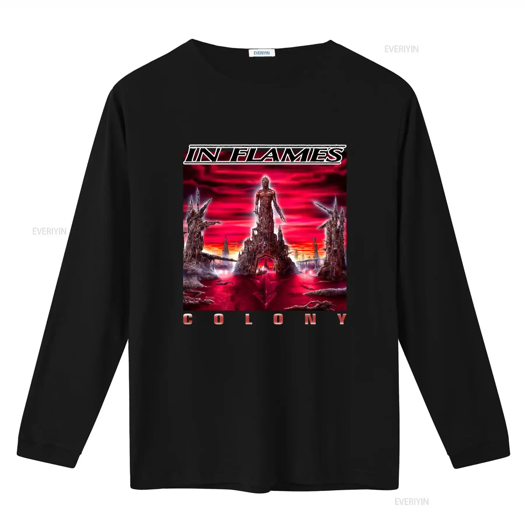 In Flames Colony Album T Shirt Available Full Sizes from S to 5XL vintage Washed homme Stylish Comfortable designer clothes