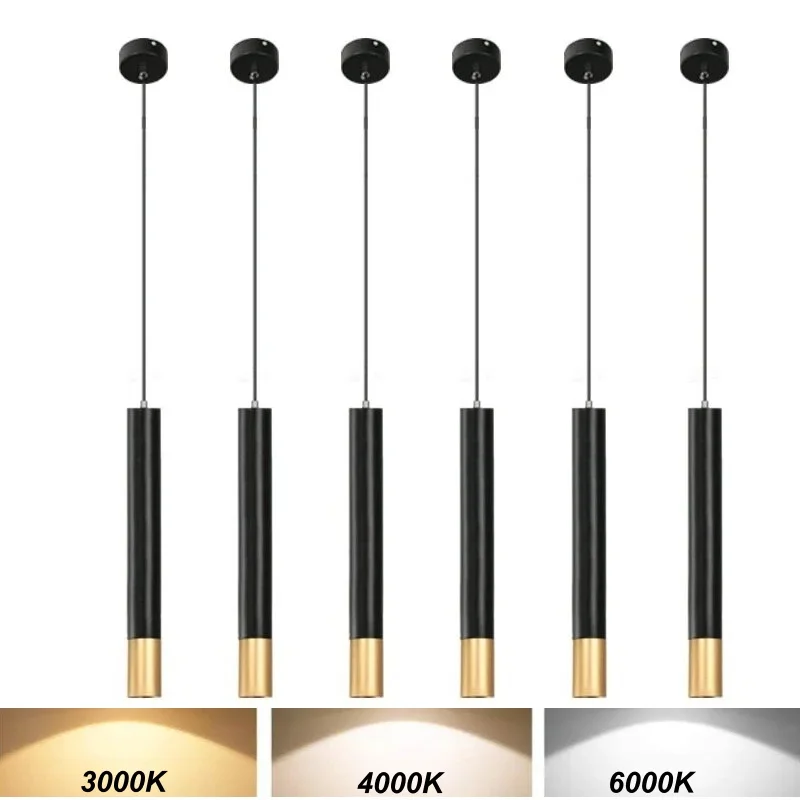 

Modern LED Long tube pendant light chandelier Spotlight lamp indoor Bar restaurant Company front desk bedroom livingroom decor
