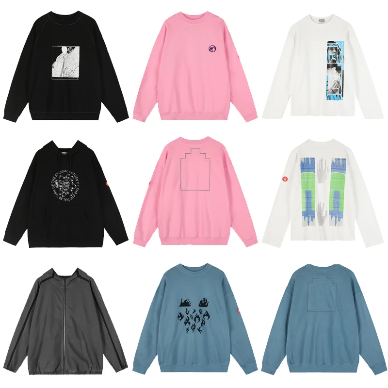 

2025 мультистильная толстовка с вышивкой и принтом CAVEMPT, японский уличный бренд, мужская и женская модная толстовка C.E, одежда