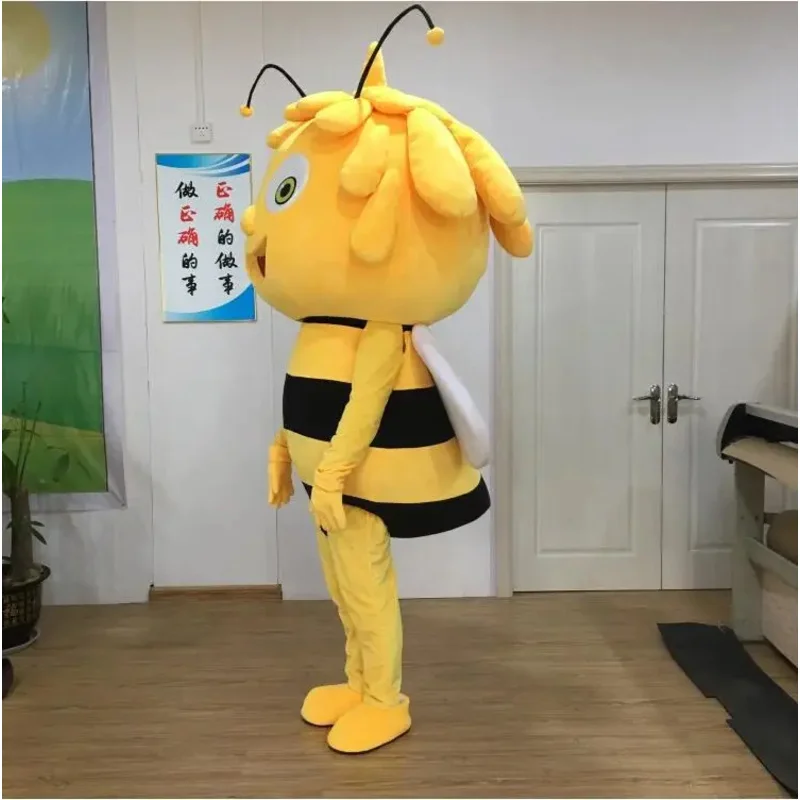 2024 New Character Maya Bee Mascot Costume Adult Cartoon Character Outfit Suit World Exposition Department Store