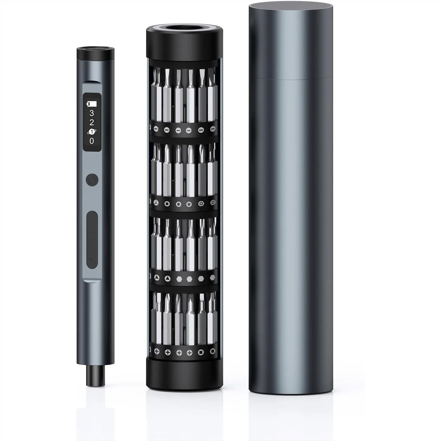 

Electric Screwdriver Set 62 in 1 Precision Kit with OLED Display, Rechargeable Repair Tool for Phone Laptop Watch