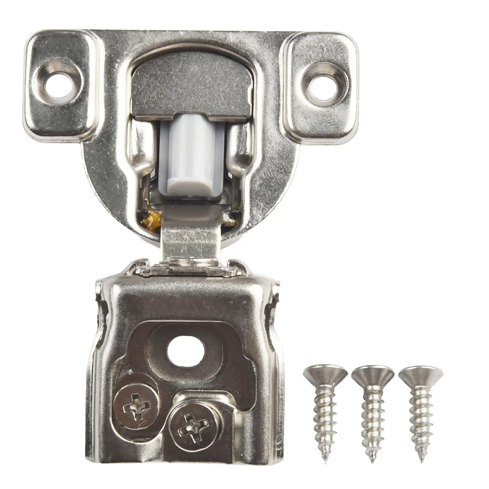 Soft Close 6 Way Hinges for Kitchen Cabinets Overlay Design Stainless Steel Material Silver Color Assorted Sizes