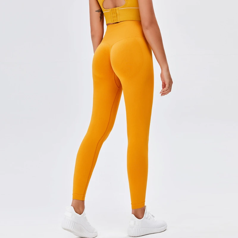 Pantaloni da Yoga Leggings donna vendita calda Fitness femminile Leggings a figura intera colori pantaloni da corsa comodi pantaloni aderenti Q450