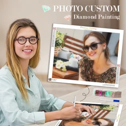SDOYUNO DIY Photo Custom Diamond Painting Full Square/Round Drill Cross Stitch Mosaic Diamond Embroidery Personalized Photo