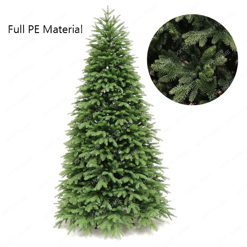 

Artificial Green Christmas Tree, Full PE Leaves, Premium Encryption, Home Party Decoration, New Year Ornaments