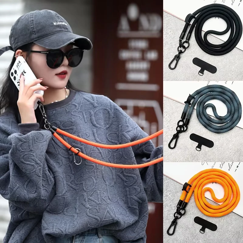 1 قطعة الحبل العالمي للهاتف المحمول العالمي Crossbody معلقة حزام الكتف انفصال الرقبة الحبل مكافحة خسر الحبل