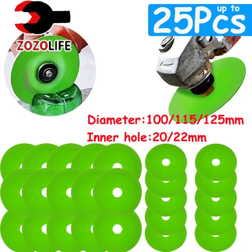 ¡Nuevo! 1-2 Uds 100/115/125Mm Disco De Corte De Vidrio Hoja