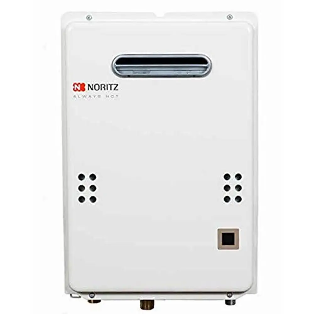 Outdoor Tankless Water Heater 120,000 Btuh 5.0 Gpm Natural Gas Endless Hot Water High Efficiency Low Nox Separate Valve Kit