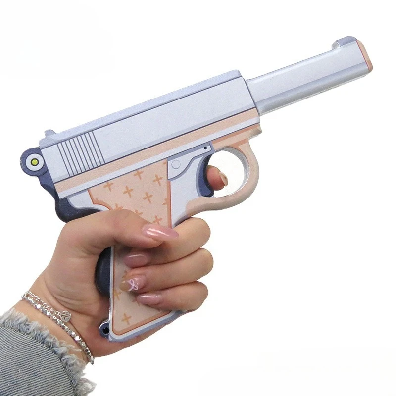 23 سنتيمتر/9.06in الأزرق الأرشيف لعبة البنادق نموذج الخيزران الدعائم لعبة الأجهزة الطرفية لوازم الحفلات تأثيري عرض الحلي تحصيل الهدايا #3