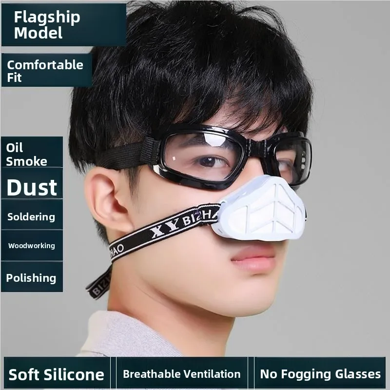 

Dustproof Breathable Industrial Mask for Ws Men's Sle with Respirator Valve Comfortable Facial Protection for inding...