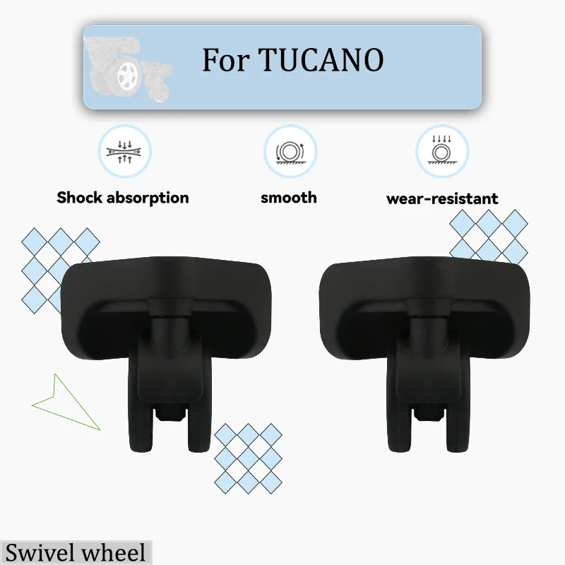 

For TUCANO Suitcase-Specific Silent Wheels with Thickened Bearings Wear-Resistant and Shock-Absorbing Easy-to-Replace Parts