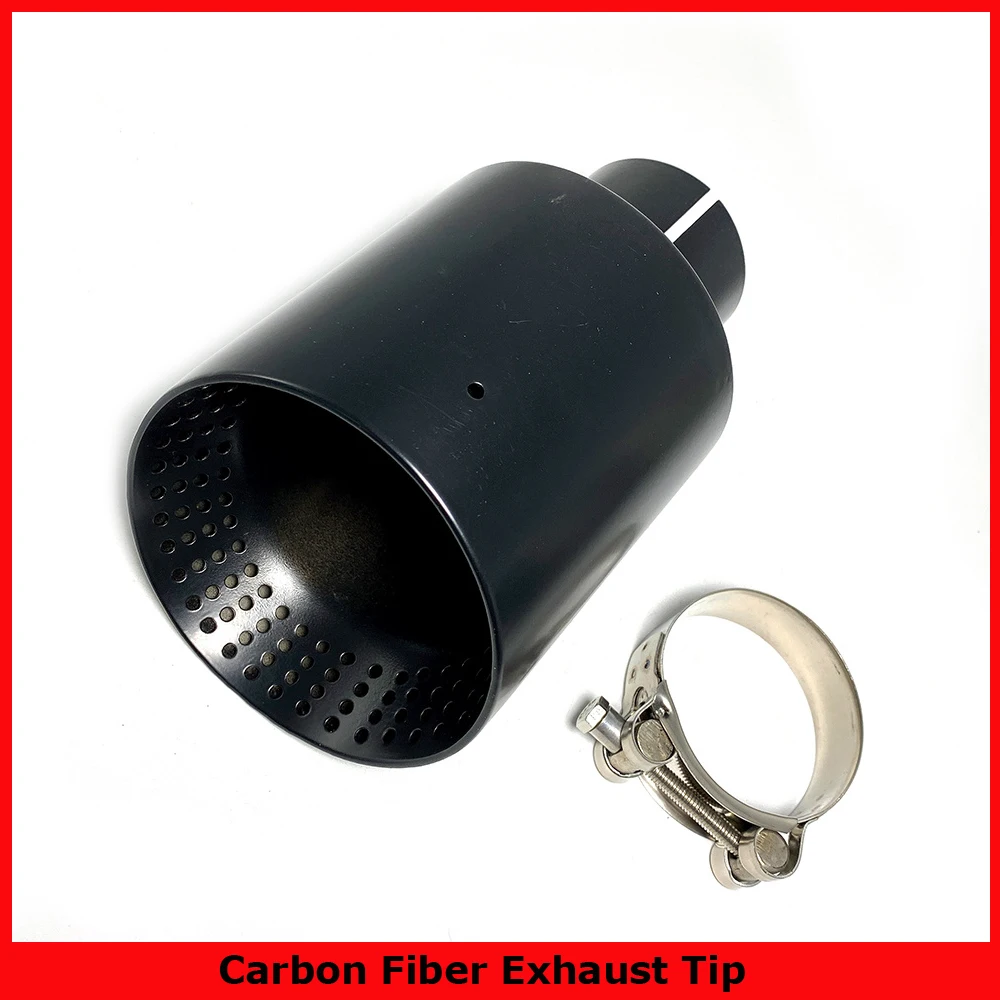 1 stück Matte Schwarz Edelstahl Auto Schalldämpfer Spitze System Rohr Universal Auspuff Spitze Für VW GTI MK7 Golf 7 auspuff Düse