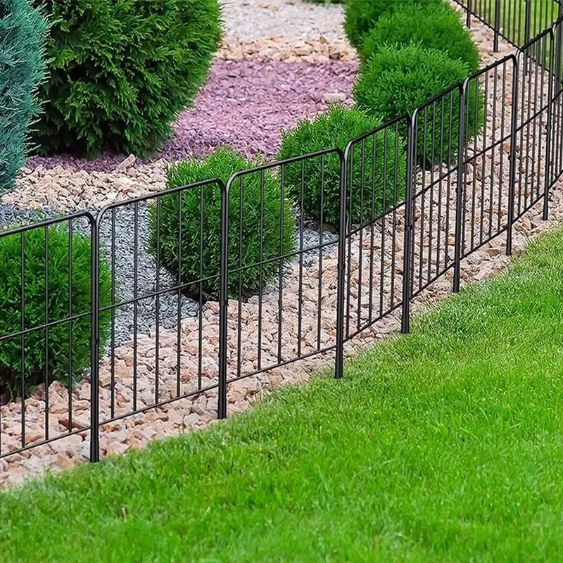 Garden Fencing Border Rustproof Metal Wire Underground Protection Stakes Defense 10PCS Decorative Garden Fences And Borders For