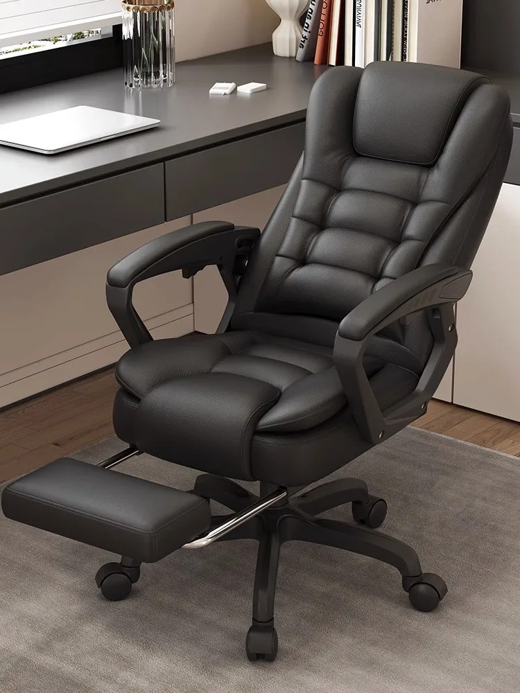 Executive Leather Ergonomic Office Chair Modern High Back Revolving Guest Manager boss Reclining