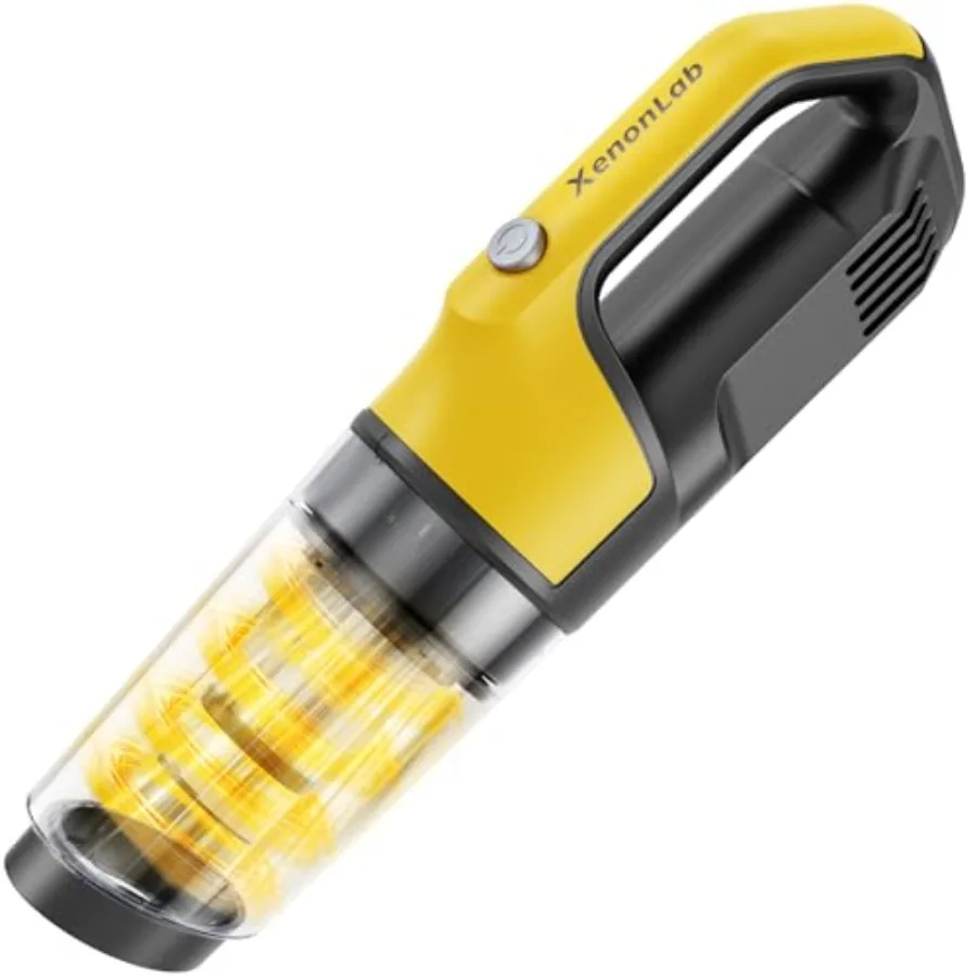 

Handheld Vacuum Cordless Car Vac Hand Held Vacuums 4-in-1 Hand Vac Cordless Yellow and Black