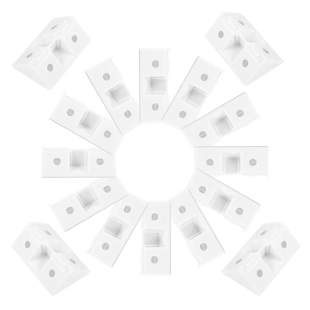 

50 Units Removable Corner Braces Furniture Frame Support Brackets for Cabinet Installation Wall Shelf Angle Connectors
